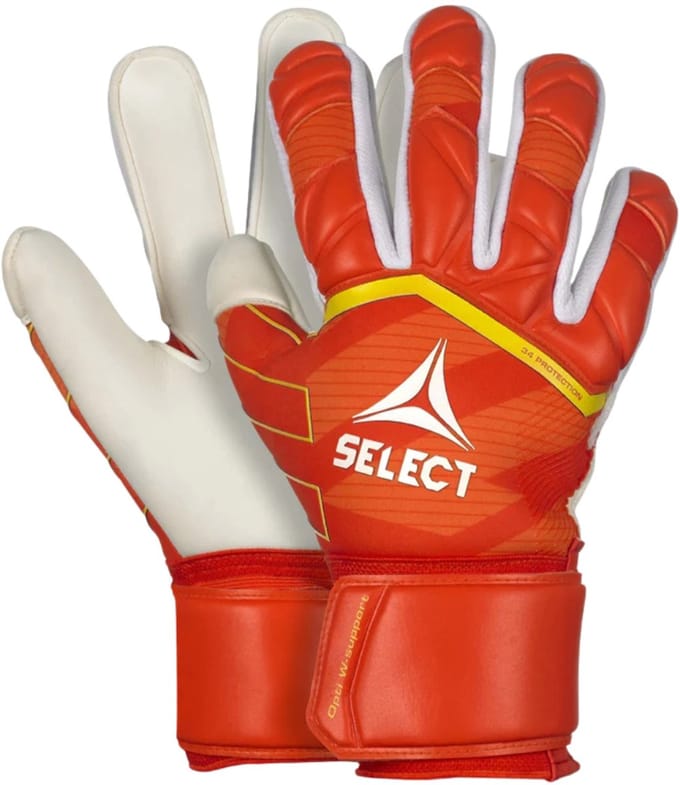 Select Keepershandschoenen 34 Protection Flat Cut v24 pomarańczowo Wit - Maat 7