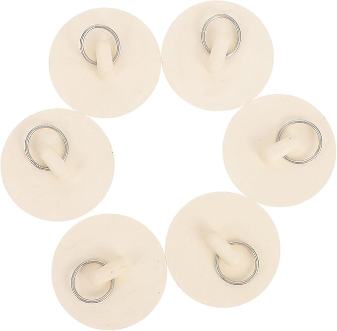 Afvoerstop Set - Gootsteenpluggen - Waterdicht Maken - Veilig Lekvrij Ontwerp - 5.6cm Diameter - Wit