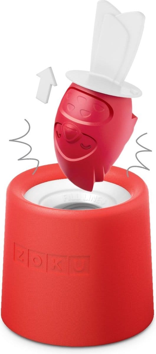 Zoku Slow Pop Ijsmaker - Vogel - 1 stuk - Rood
