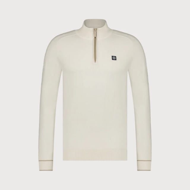 Blue Industry Cashmere blend half-zip trui |