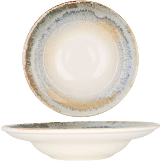 Bonna Pastabord - Knidos - Porselein - 27 cm (400cc) - set van 2