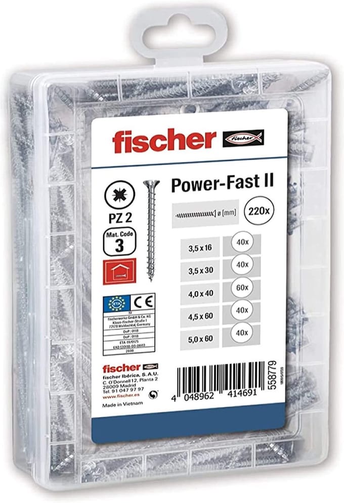 zelftappende schroeven-assortimentset / universal screw assortment box, 220 pieces