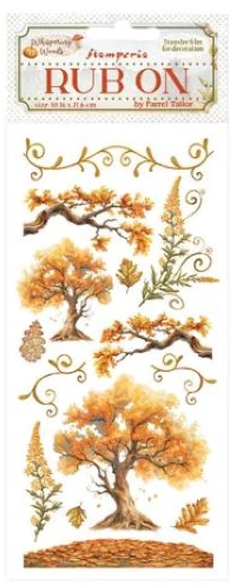 Stamperia - Whispering Woods Rub-On 4x8,5 Inch Oak (DFLRB188)