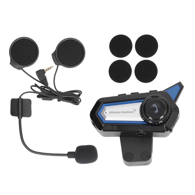 BT31 Motorfiets Bluetooth Helm Headset Draadloos Handsfree Stereo Waterdicht Geluidsonderdrukkend black