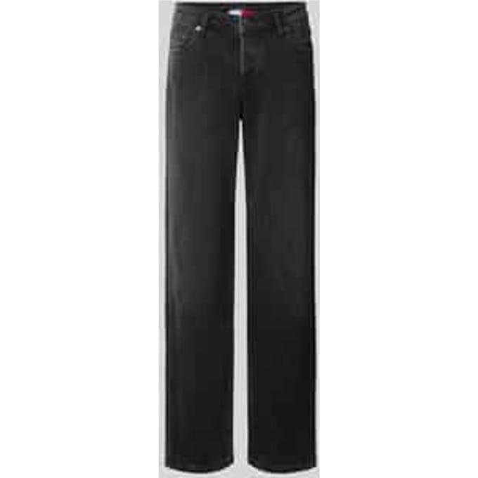 straight fit jeans van katoenmix