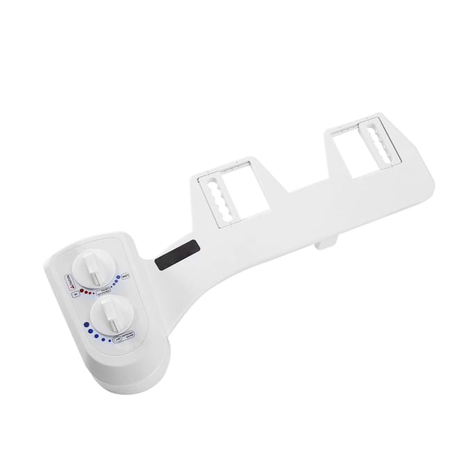 Intelligente Toilet Bidet Set met Dubbele Draaiknop Niet-Elektrisch Zelfreinigend Enkele Sproeier Bidet white