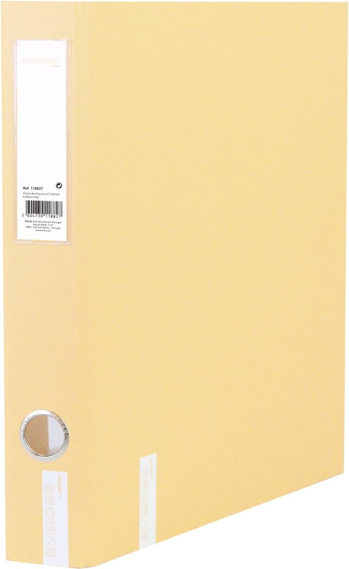 Ancor Ringband EMBOSS DRY A4 2R D-30mm Musterd - AN-118803