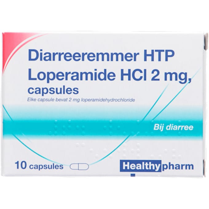 Healthypharm Diarreeremmer HTP Loperamide HCI 2mg - 1 x 10 capsules