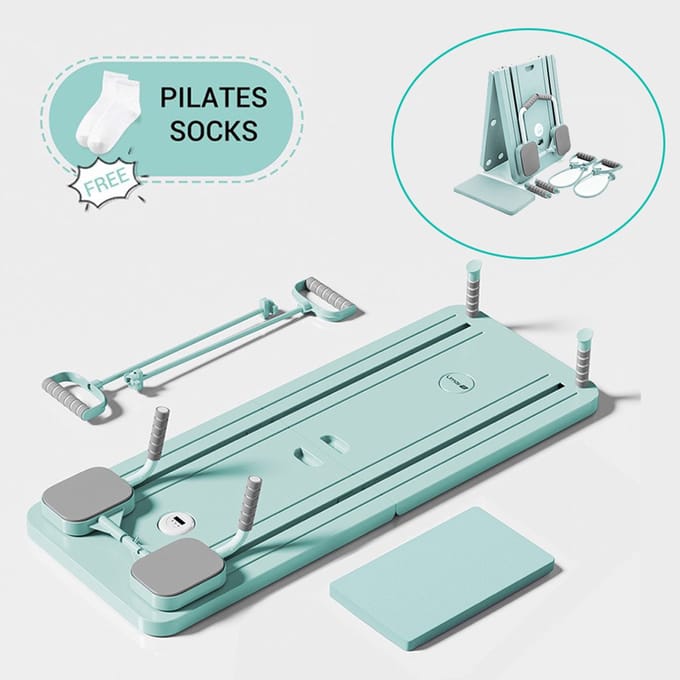 4-in-1 Pilates Trainer, Pilates Corrector, Push-Up Ab Roller - Groen