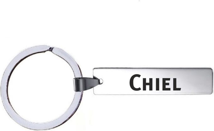 Sleutelhanger Met Naam - Chiel - RVS