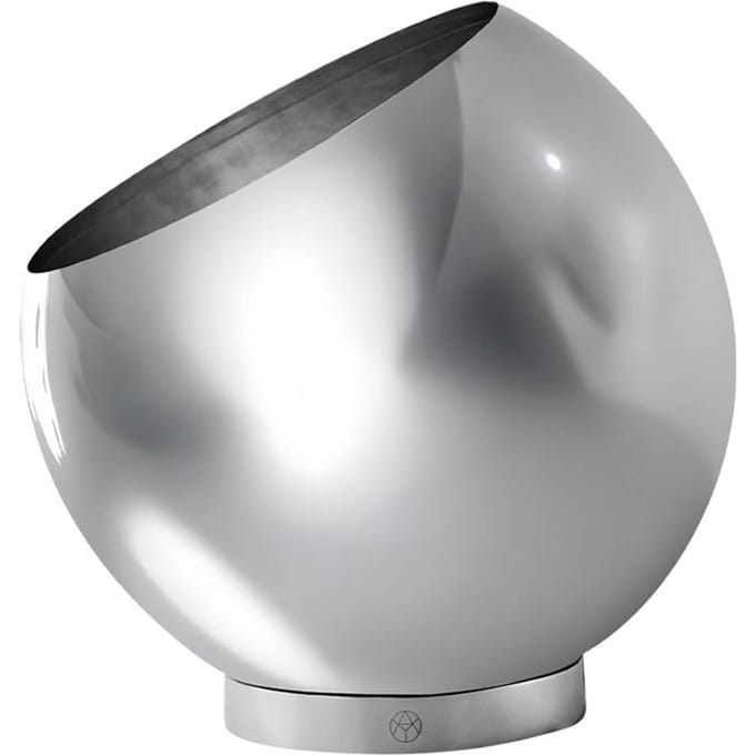 AYTM bloempot Globe, Ø 17 cm, zilver, roestvrij staal