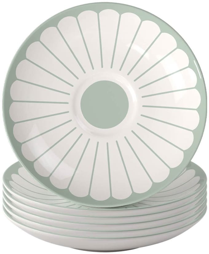 Kaffeeuntertassen Fleur Couleur ø 14,8 cm Set van 6