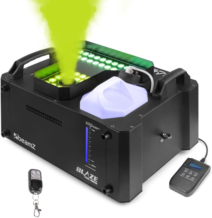 Rookmachine - BeamZ BLAZE2200 - Horizontale en verticale rookmachine met lichteffecten - 2200W