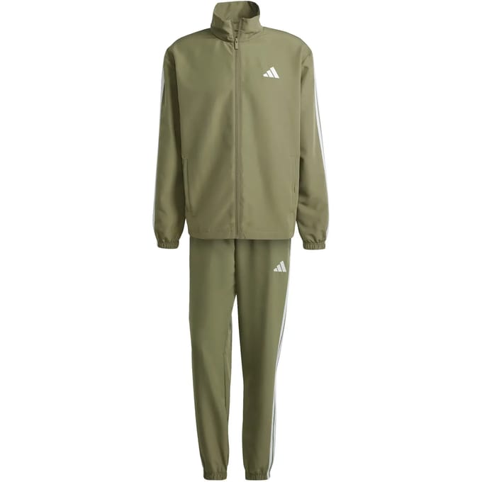Adidas 3-stripes Woven Tracksuits Trainingspakken Heren - Groen - Maat S - Poly Mesh