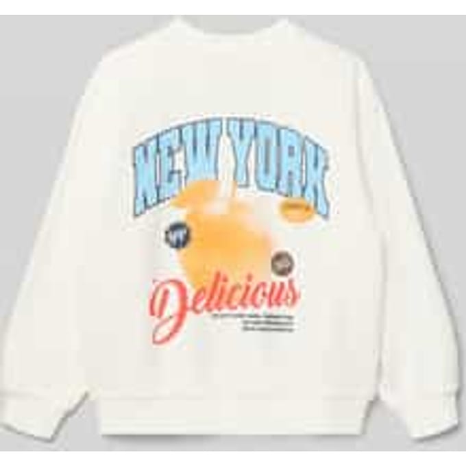Sweater met opdruk voor meisjes Garcia New York