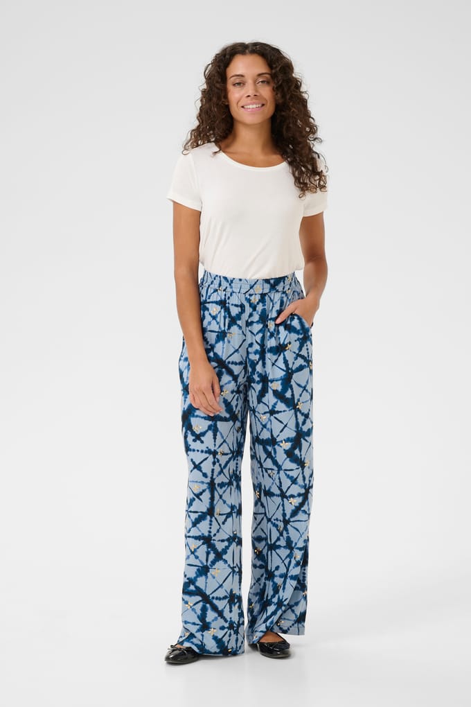 Casual broek Relaxed fit Blue Batik blue