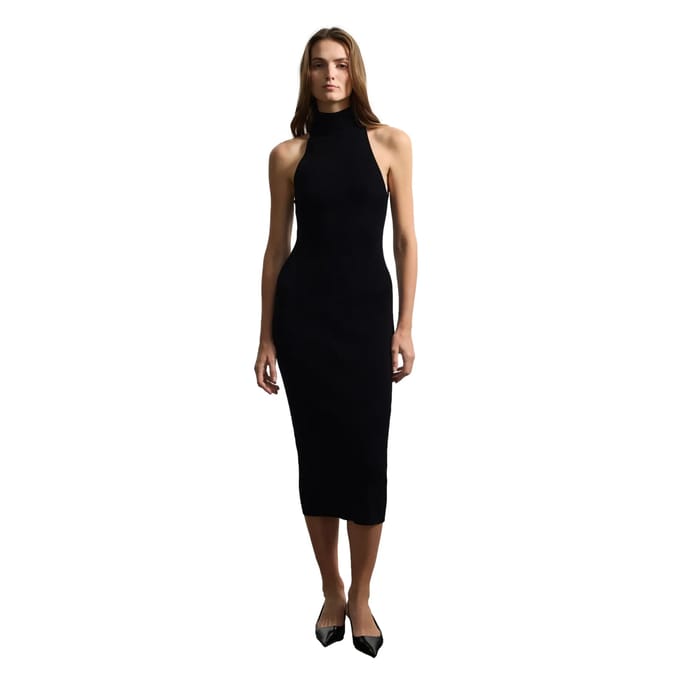 Maxi-jurk met hoge hals Stefanel
