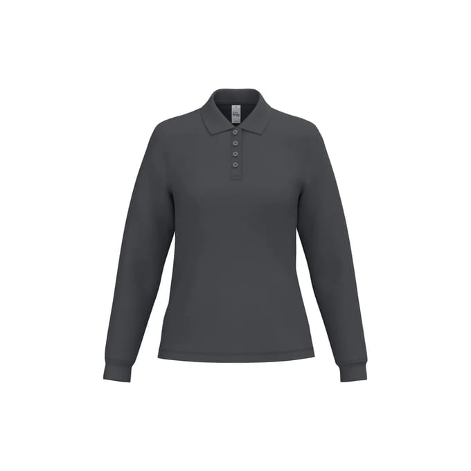 Polo met lange mouwen voor dames iDeal Basic Brand