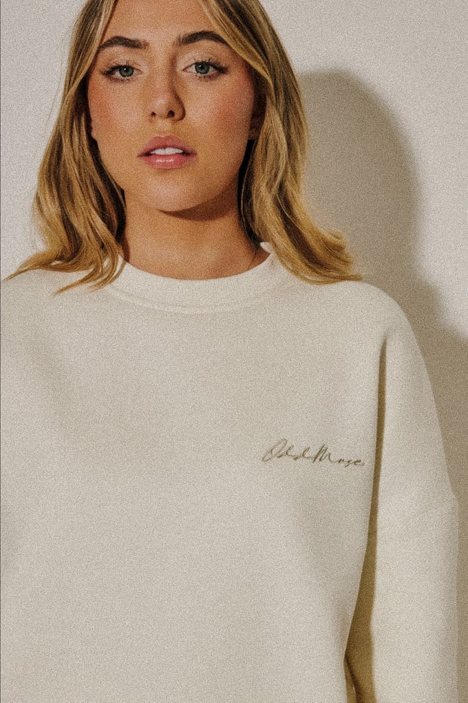 Odd Muse Sweatshirt Ecru Maat: XL | Sweaters Outlet | Dames | Ecru