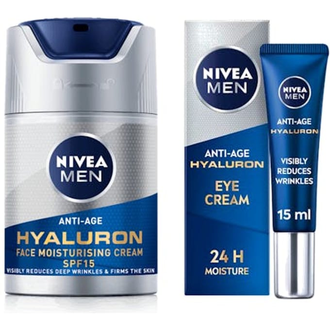 NIVEA Men Hyaluron Moisturing Creme &amp; Hyaluron Eye Cream 50 ml + 15 ml