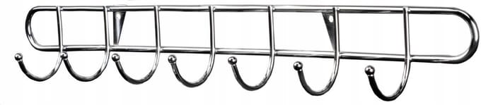 Galicja - Wandkapstok met 7 Haken - Chroom - Sterke Constructie - Veelzijdig