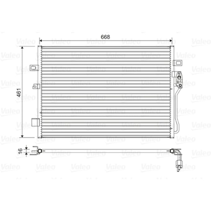 Condensator, airconditioning VALEO 822625