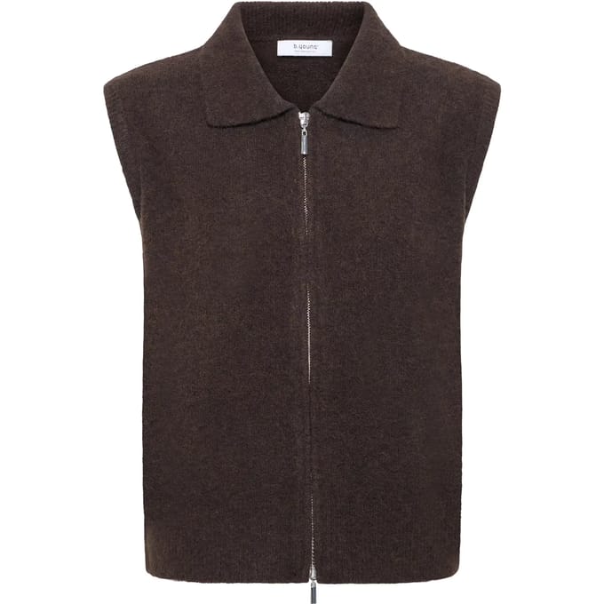 b.young - BYOMEA ZIPPER SLIPOVER - Dames - Gebreide truien