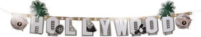 Vlaggenlijn Letters Hollywood 135 Cm Karton