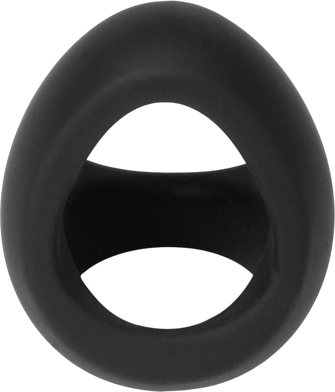 Rimba - Siliconen Driehoekige Cockring - Zwart