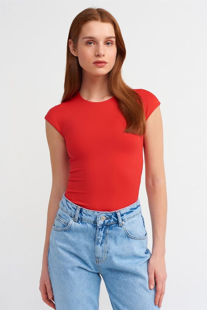 Dames Slim Fit Rundhals T-shirt