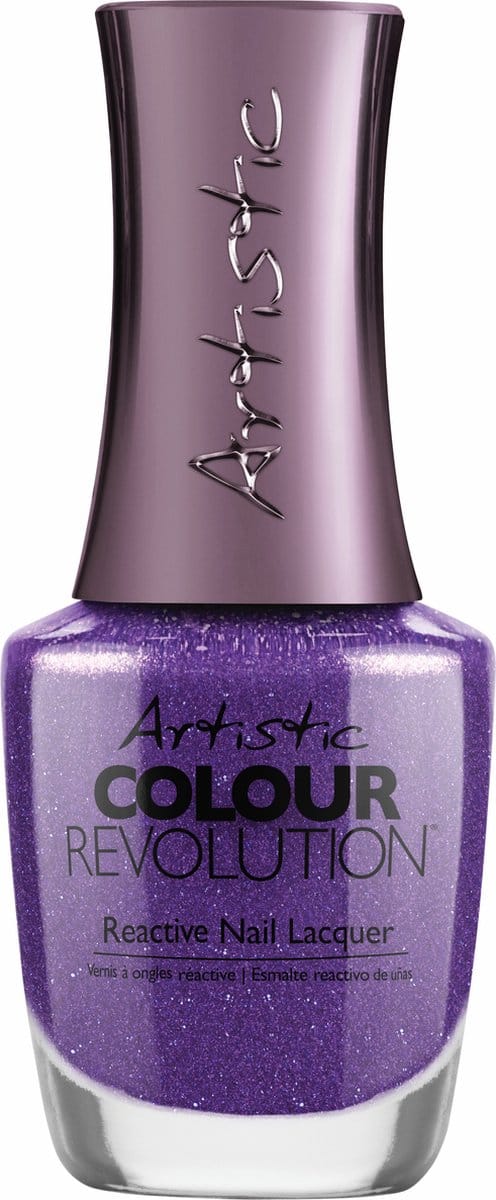 Artistic Nail Design Colour Revolution ' Caviar For Breakfast ' ( Paars Shimmer )