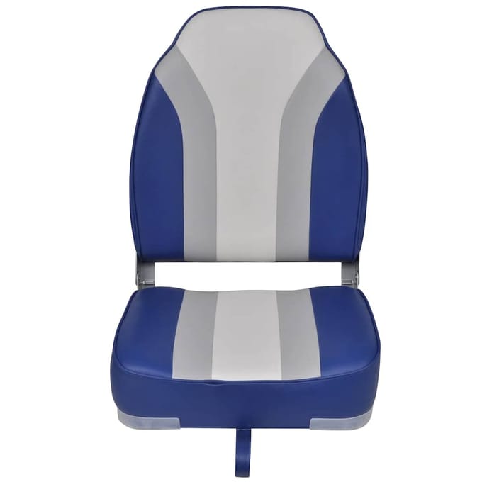 vidaXL - Bootstoelen - inklapbaar - 2 - st - met - hoge - rugleuning