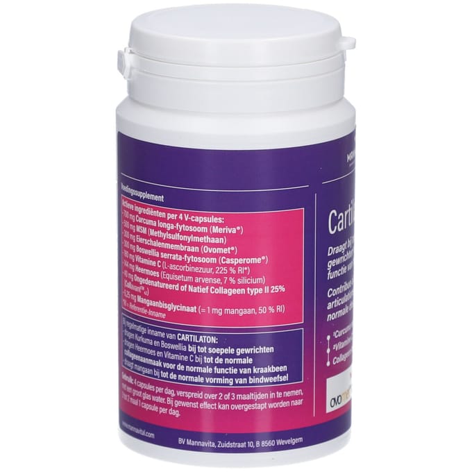 Mannavital Cartilaton 120 Vegetarische capsules
