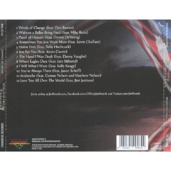Jim Peterik & World Stage - Winds Of Change (CD)