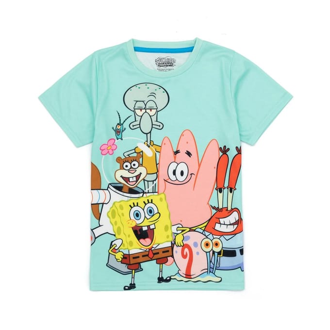 Ensemble Pyjama Court Enfant Bob l'Éponge 3-4 Years bleu
