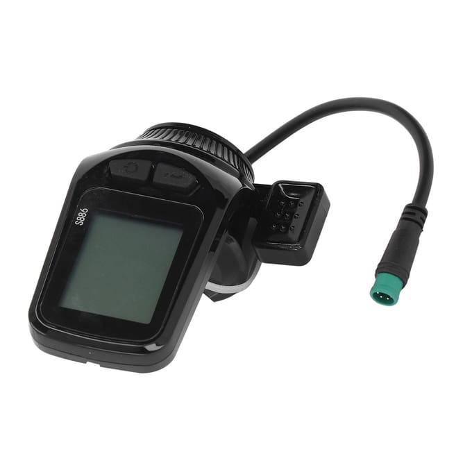 Elektrische Fiets LCD Display Meter Lage Uitvalsfrequentie Waterdicht Eenvoudig Ontwerp Elektrische Fiets black
