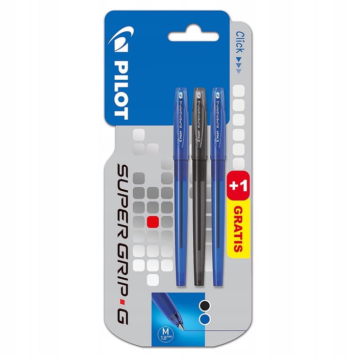 PILOT Super Grip G balpenset - blauw en zwart