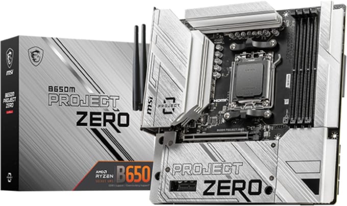 MSI B650M Project Zero moederbord AMD B650 socket AM5 micro ATX