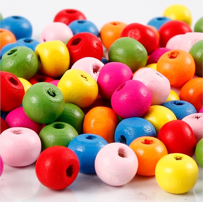 Creativ Company Wooden Beads Mix 8mm 16gr