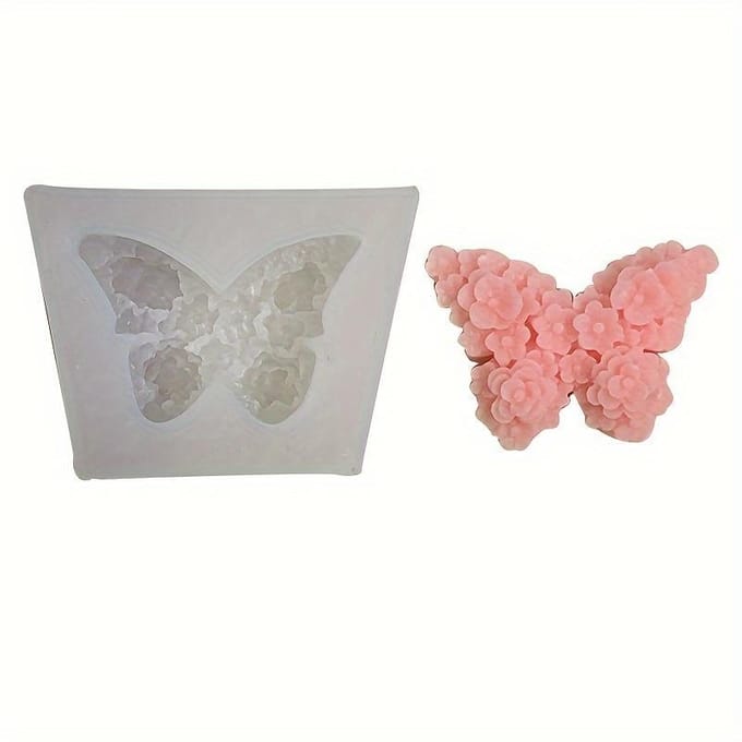 Moule en silicone papillon – Moule à bougie en résine DIY et décoration d'intérieur white