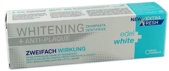 Edel+White Tandpasta Anti-Plak + Whitening | 75 ml | Witte Tanden