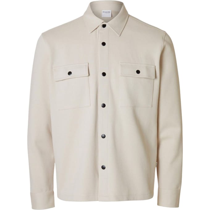 geselecteerde homme jackie sweatjack - havermout