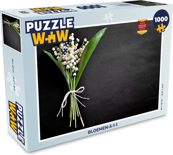 Puzzel bloemen-5-1-1 - Legpuzzel - Puzzel 1000 stukjes volwassenen