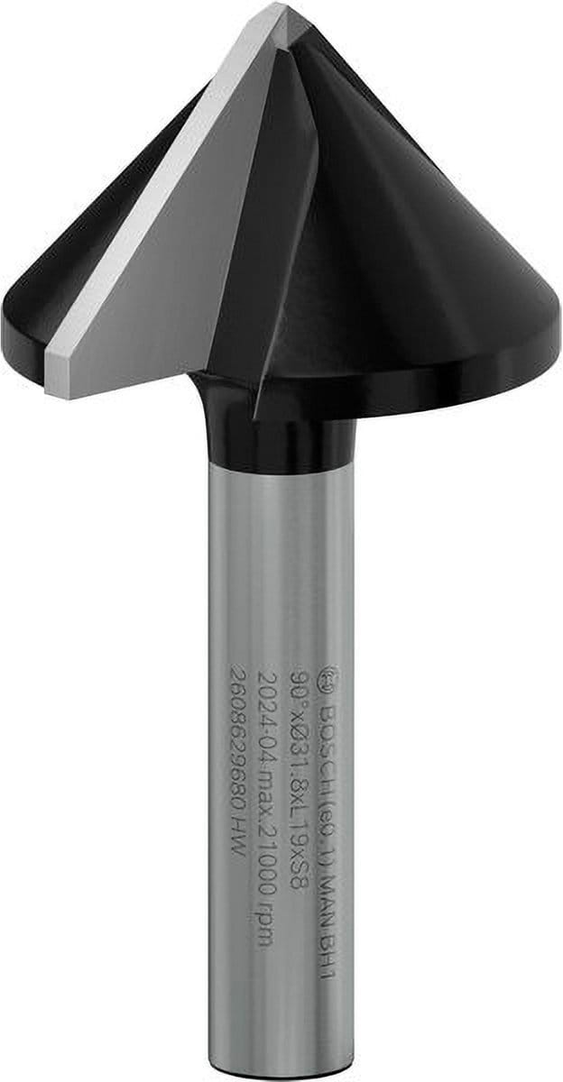 Bosch Accessories 2608629680 Groeffrees Hardmetaal Lengte 60 mm Afmeting, Ø 31.800 mm Werklengte 19 mm Schachtdiameter 8 mm