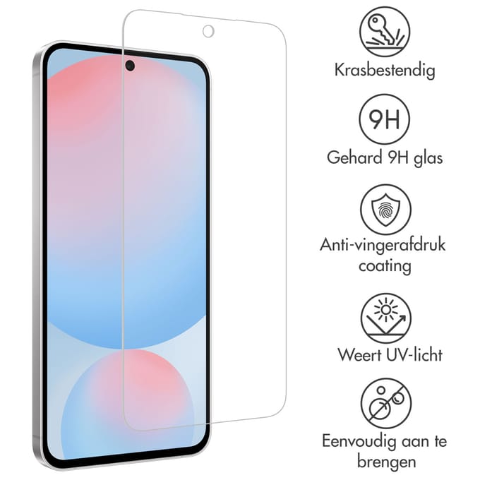 Accezz Screen Protector - Geschikt voor Samsung Galaxy S25 FE / S26 FE - 2 Pack Glass Screenprotector