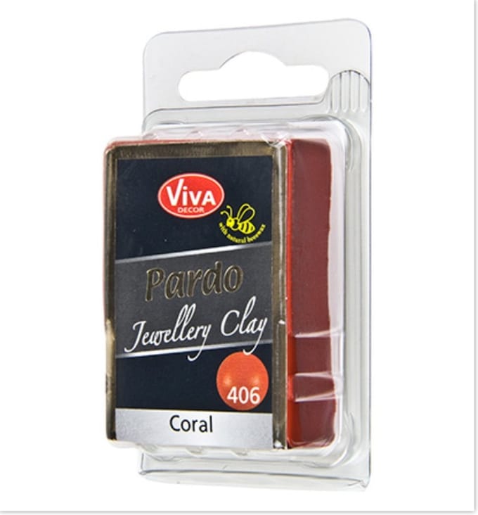 Viva Decor Pardo Jewelry Polymer Clay Coral - 56gr - nr. 406