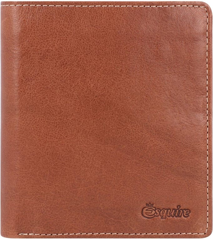 Esquire Portemonnee Denver RFID Wallet Vertikal Congnac Bruine