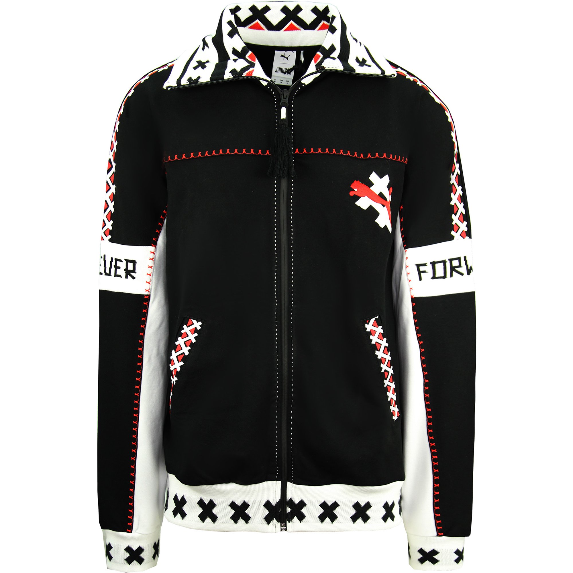 Puma x Jahnkoy XTG Track Jacket Zip Up Wit Zwart Heren Trui 596686 01