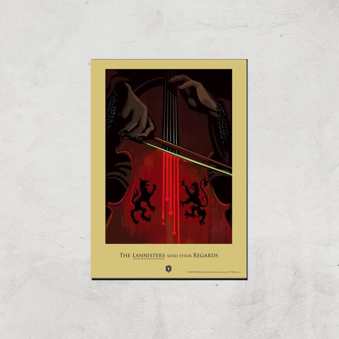 Game of Thrones Lannisters Giclee Art Print - A4 - Print Only