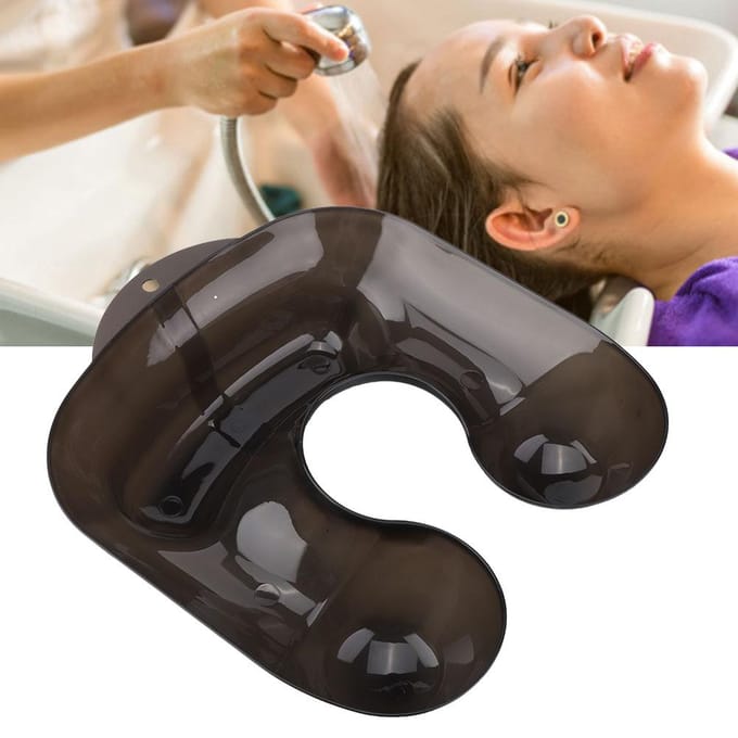 Grote Nekbak Salon Kapper Schoonheid Schouder Morsbestendige Permanentcontainer KledingbeschermerZwart gray